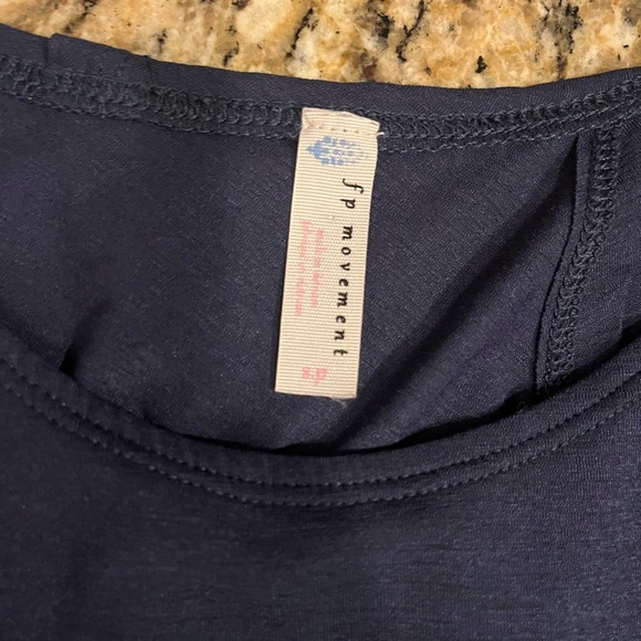 Free People Movement Perfect Conditions Deep Sea Navy Blue Open Back Tank Small - Picture 6 of 7